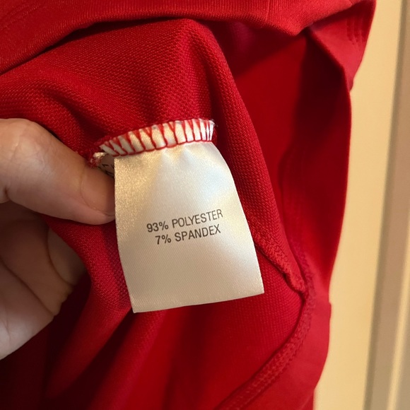 Adidas Red Quarter Zip Climawarm Long Sleeve - Picture 3 of 7